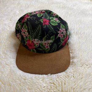 Blackskies men’s Floral Black/Brown structured Snapback Hat one size fits most